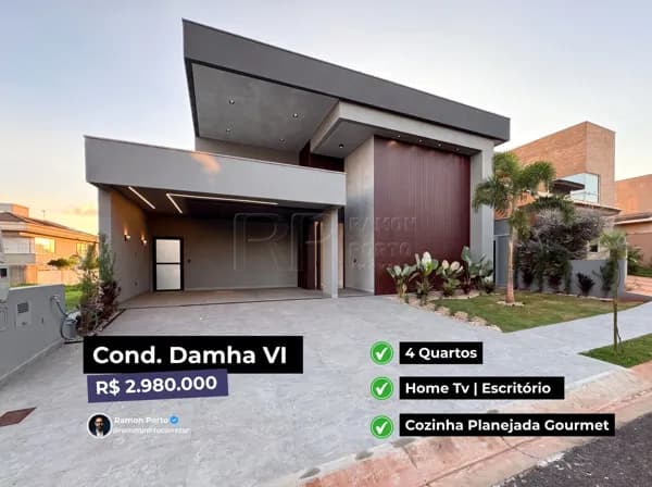 Damha VI | Casa Térrea | 4 Quartos (3 Suítes) | 260m² | Piscina com Hidro + Automação
