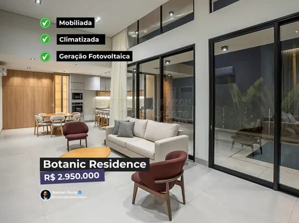 Botanic Residence | Casa Térrea | 3 Suítes | 250m² | Piscina Aquecida + Energia Solar