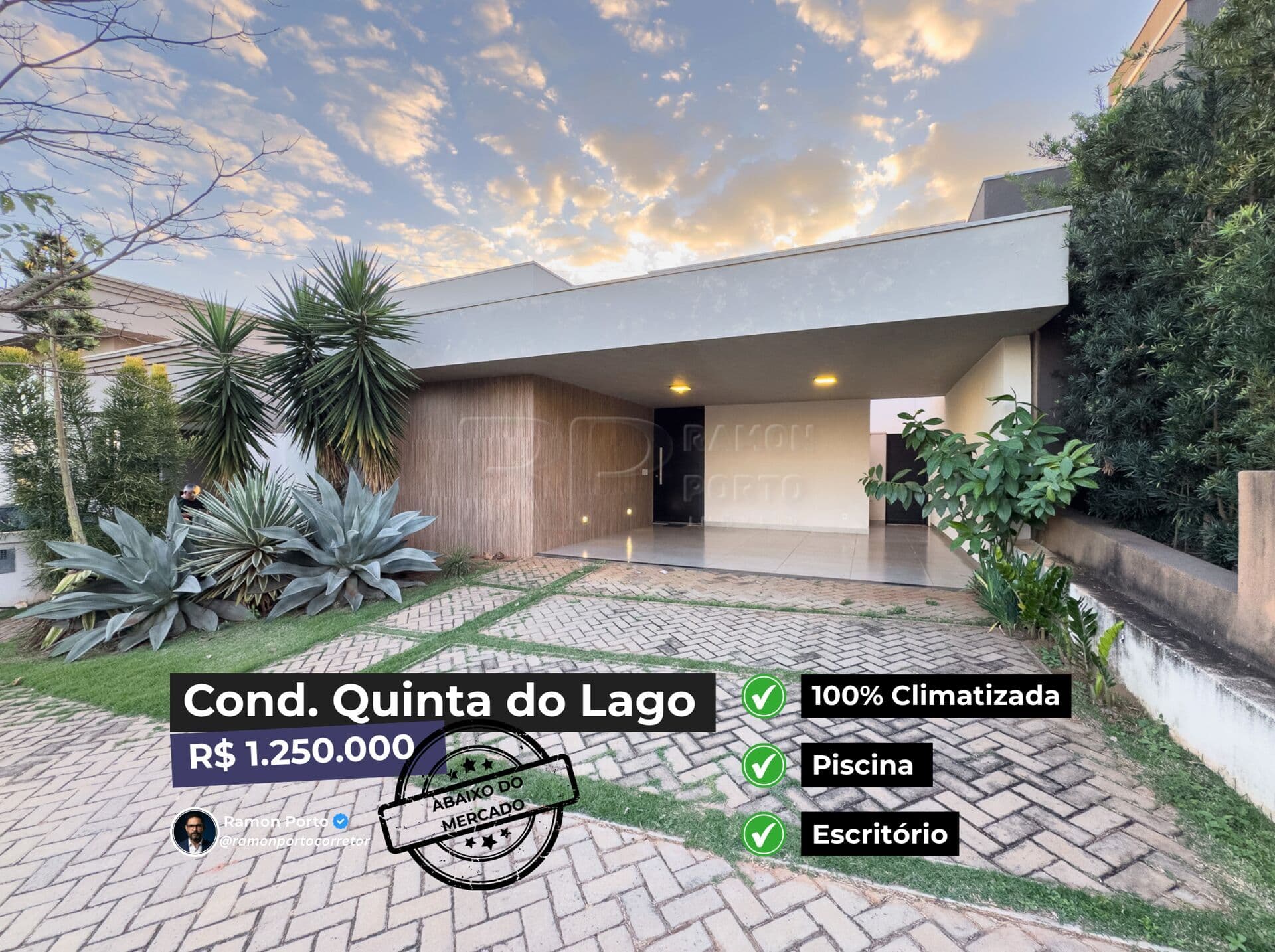 Quinta do Lago I | Casa Térrea | 3 Suítes | 194m² | Piscina + Aquecimento Solar