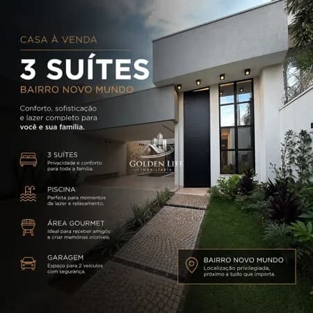 Casa em Uberlândia - Novo Mundo