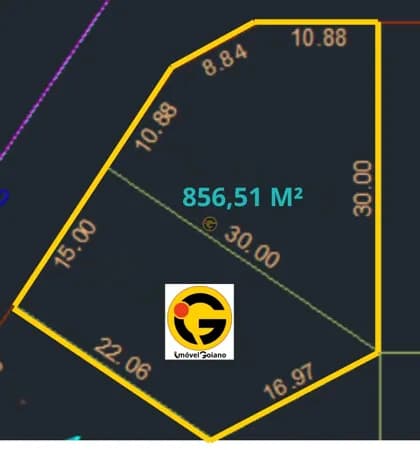 Terreno Lote Parque Real De Aparecida de Goiânia 856 M² Esquina Em Avenida