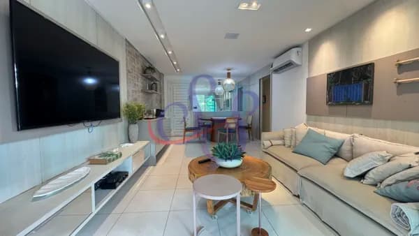 Apartamento de alto padrão mobiliado no Golf Ville com 3 suítes - Porto das Dunas!