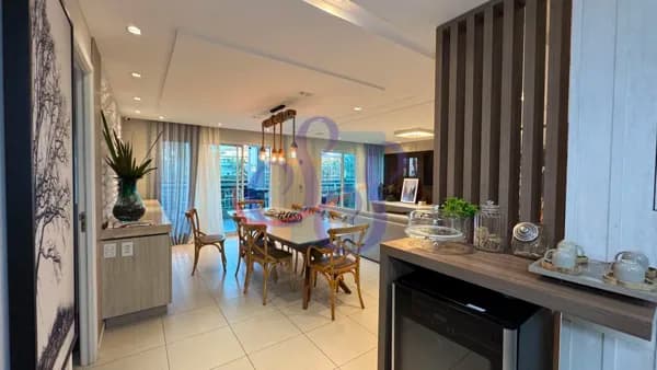 Apartamento duplo, térreo e mobiliado no Golf Ville! Porto das Dunas