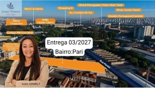 Apartamento em São Paulo - Pari