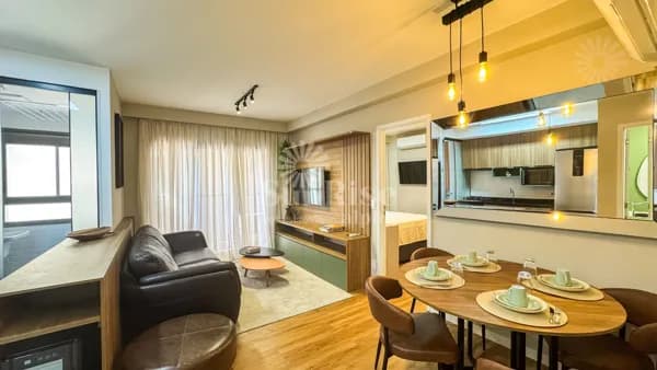 Apartamento mobiliado com 1 quarto - 52m² - 1 vaga | Al. Itapecuru - Alphaville - Barueri/SP