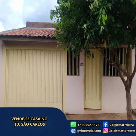 🏡 VENDE-SE CASA NO JD. SÃO CARLOS - BEBEDOURO 🏡