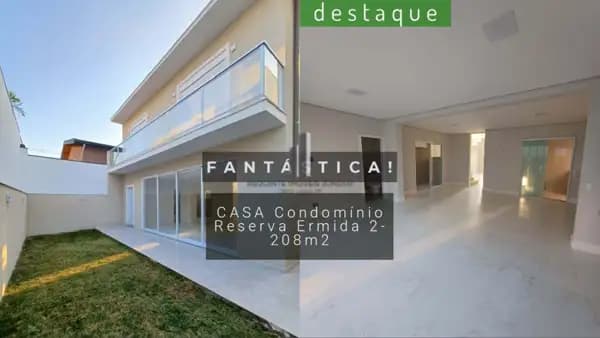 CASA PARA LOCAÇÃO NO CONDOMÍNIO RESERVA ERMIDA 2 JD. ERMIDA I JUNDIAI