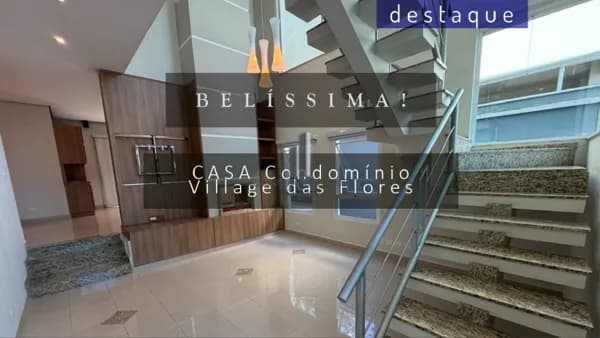 CASA PARA VENDA NO CONDOMÍNIO VILLAGE DAS FLORES JD. NOVO MUNDO JUNDIAÍ