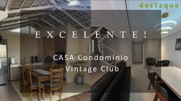 CASA PARA VENDA NO CONDOMÍNIO VINTAGE CLUBE JUNDIAI