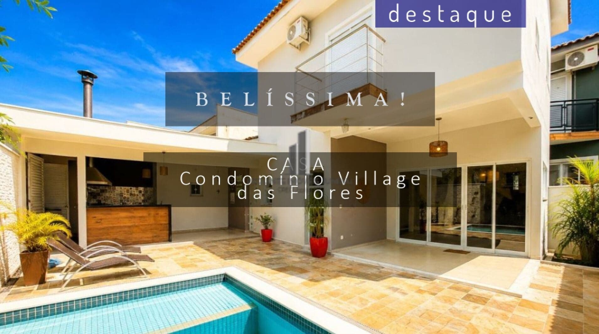 CASA PARA LOCAÇÃO NO CONDOMÍNIO VILLAGE DAS FLORES JD. NOVO MUNDO JUNDIAÍ