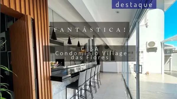 CASA PARA LOCAÇÃO NO CONDOMÍNIO VILLAGE DAS FLORES JD. NOVO MUNDO JUNDIAÍ