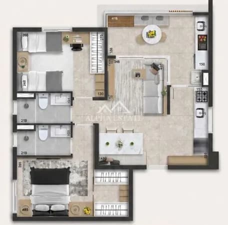 Apartamento em Alphaville