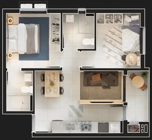 Apartamento na Escola Agricola