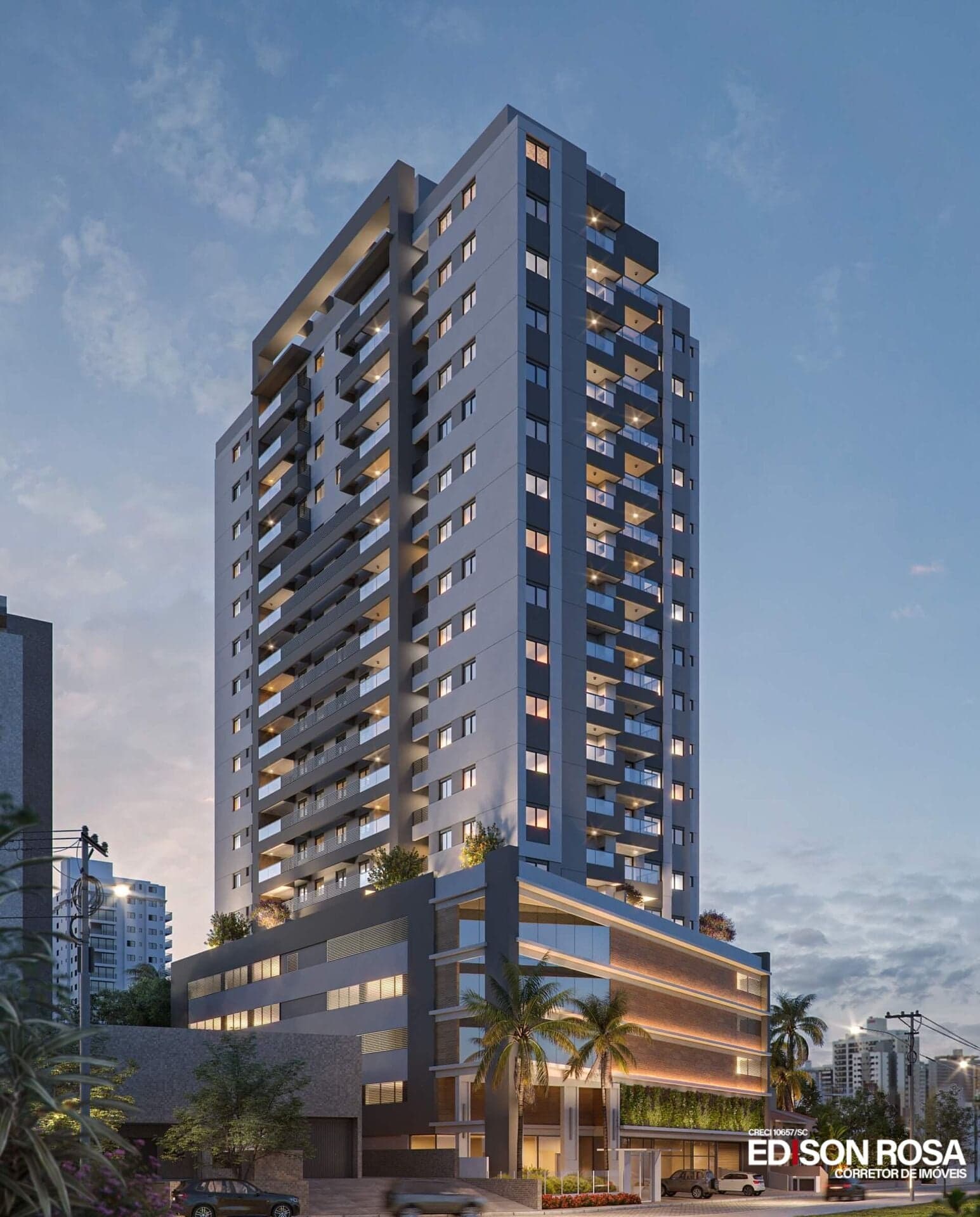 Apartamento Edifico Andreas Palazzo à venda em São José/SC, Kobrasol - 3 quartos sendo 1 suíte, seu AP NOVO em 2026.