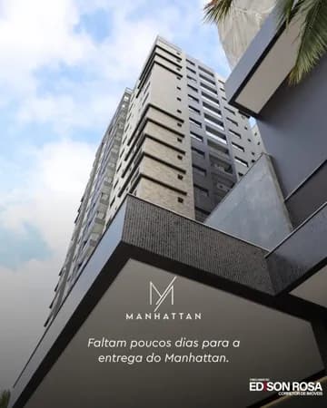 Apartamento no Edifício Manhattan Residence à venda em São José/SC, Floresta - 03 SUÍTES com 135,40 M² com 2 vagas livres mais hobby box de 3,00M².