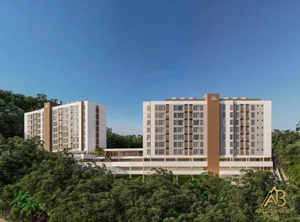 Apartamentos à Venda no Reserva Valparaíso, entre 40 m² e 76 m² à partir de R$ 295.000,00 - Valparaíso, Petrópolis/RJ