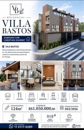 Sobrado em Santo André - Vila Bastos