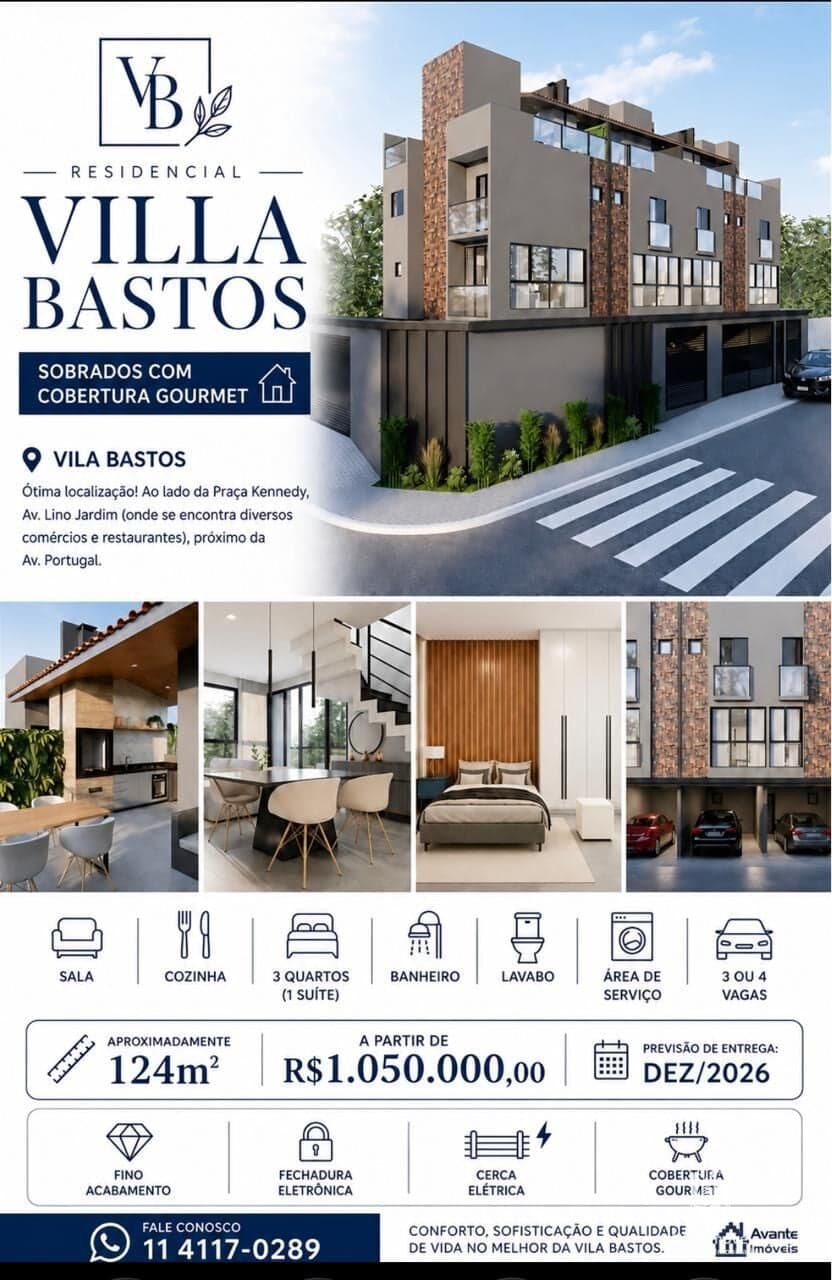 Sobrado em Santo André - Vila Bastos