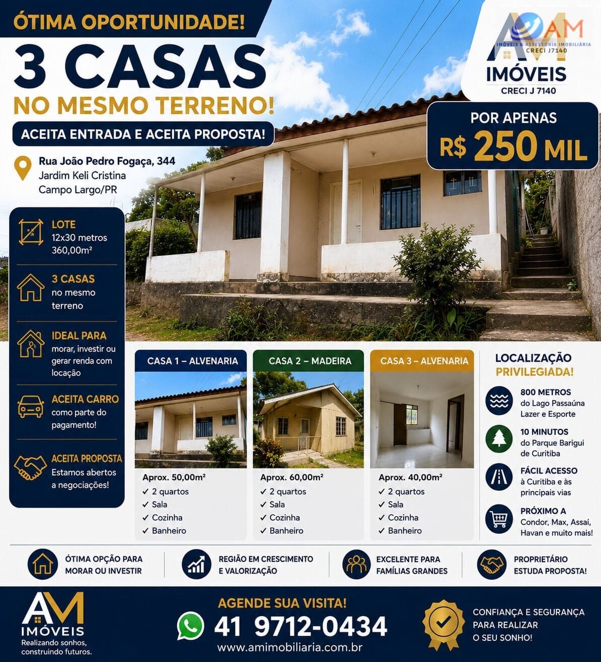 Casa em Campo Largo - Jardim Keli Cristina