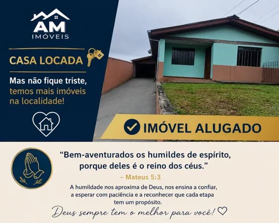 Casa Alvenaria para Aluguel em Vila Gilcy Campo Largo-PR