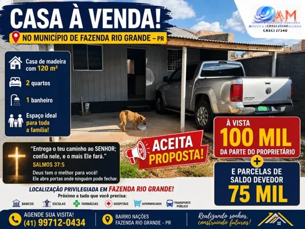 Casa em Nações, Fazenda Rio Grande/PR