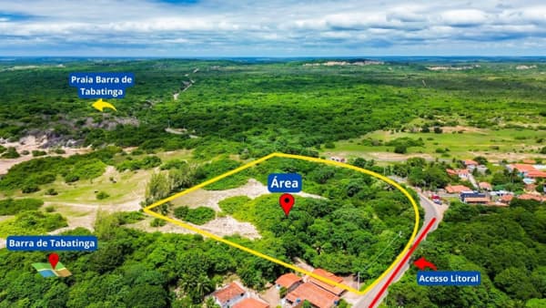 Terreno à venda no bairro Praia de Tabatinga em Nísia Floresta/RN