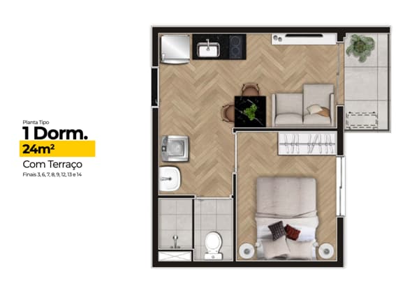 Apartamento à venda no bairro Pinheiros em São Paulo/SP