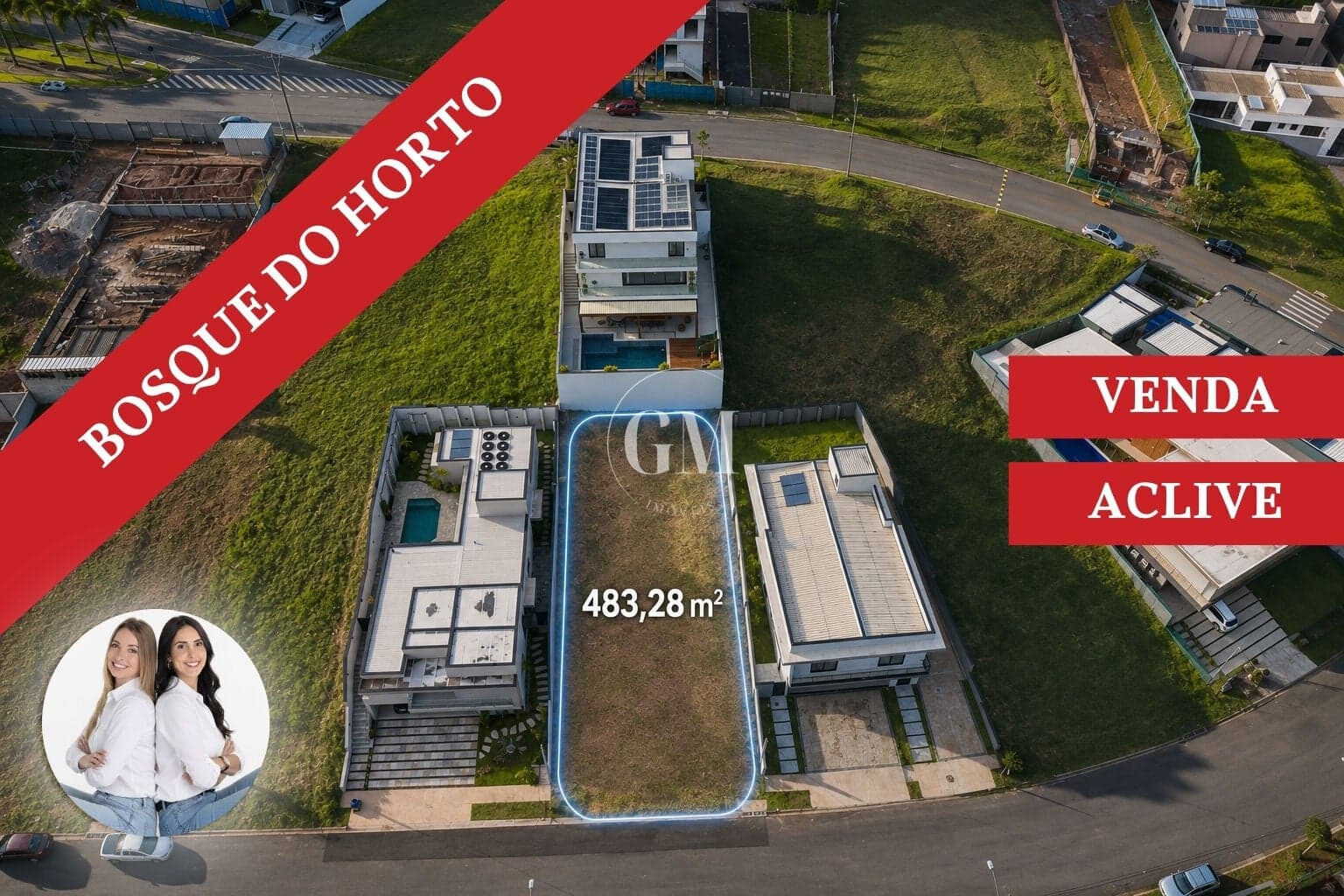 Terreno à venda no Bosque do Horto em Jundiaí | 483,28 m² em condomínio de alto padrão