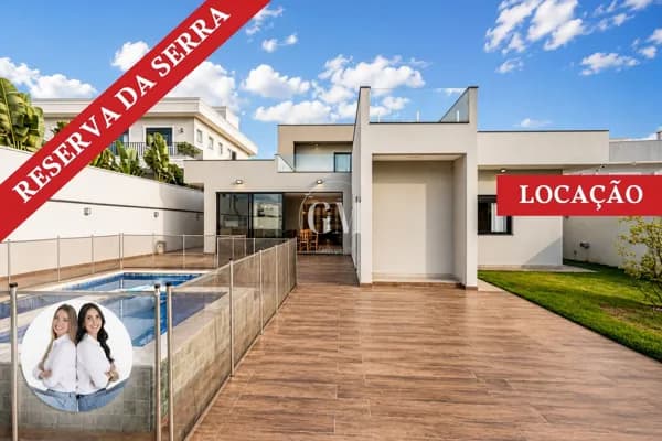 Casa térrea para locação no Condomínio Reserva da Serra – Jundiaí/SP