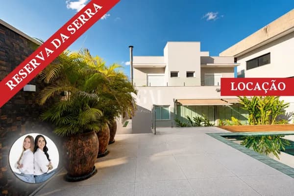 Casa para locação no Reserva da Serra com 3 suítes