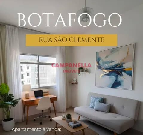 Apartamento 02 quartos, dependências, Metrô Botafogo RJ