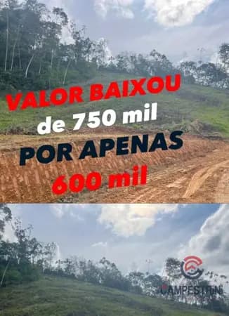 Terreno à venda no bairro Divinéia em Rio dos Cedros/SC