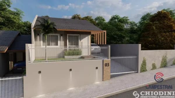 Casa à venda no bairro Centro em Rio dos Cedros/SC