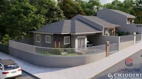 Casa à venda no bairro Centro em Rio dos Cedros/SC