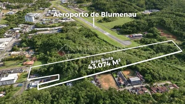 Terreno Industrial Premium com 43.074 m2 na Itoupava Central
