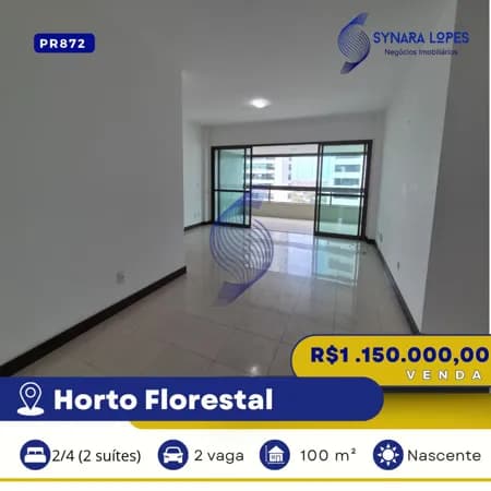 APARTAMENTO 100M² | 2 QUARTOS | HORTO FLORESTAL | SALVADOR | BAHIA