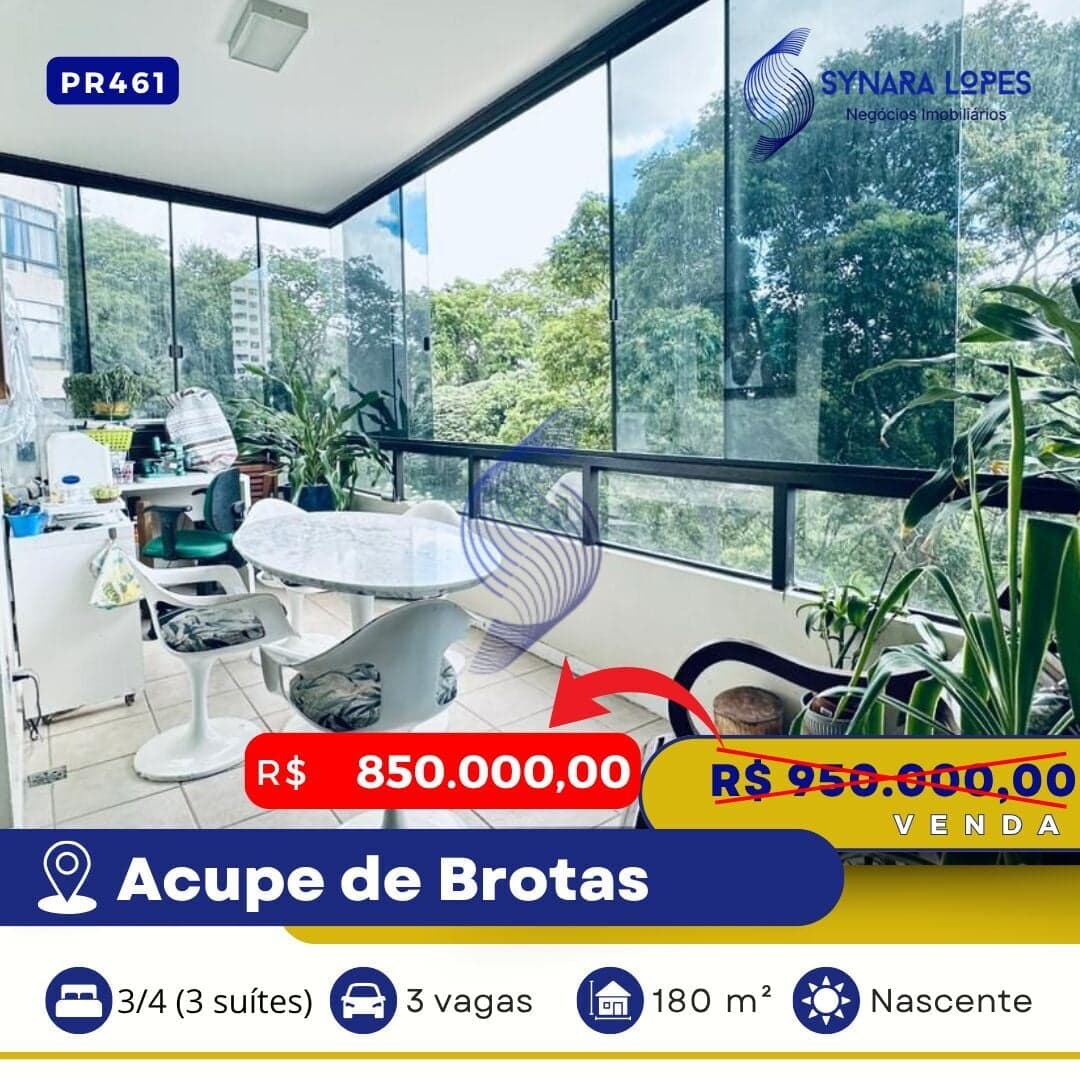 VENDO APARTAMENTO 180 M² | 03 SUÍTES | CONDOMÍNIO VILA NOVA RAINHA | ARCUPE DE BROTAS | SALVADOR | BAHIA