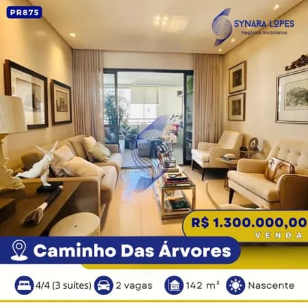 VENDO APARTAMENTO 142 M² | 04 QUARTOS | MASSÃO SERRA CARRARA | CAMINHO DAS ÁRVORES | SALVADOR | BAHIA