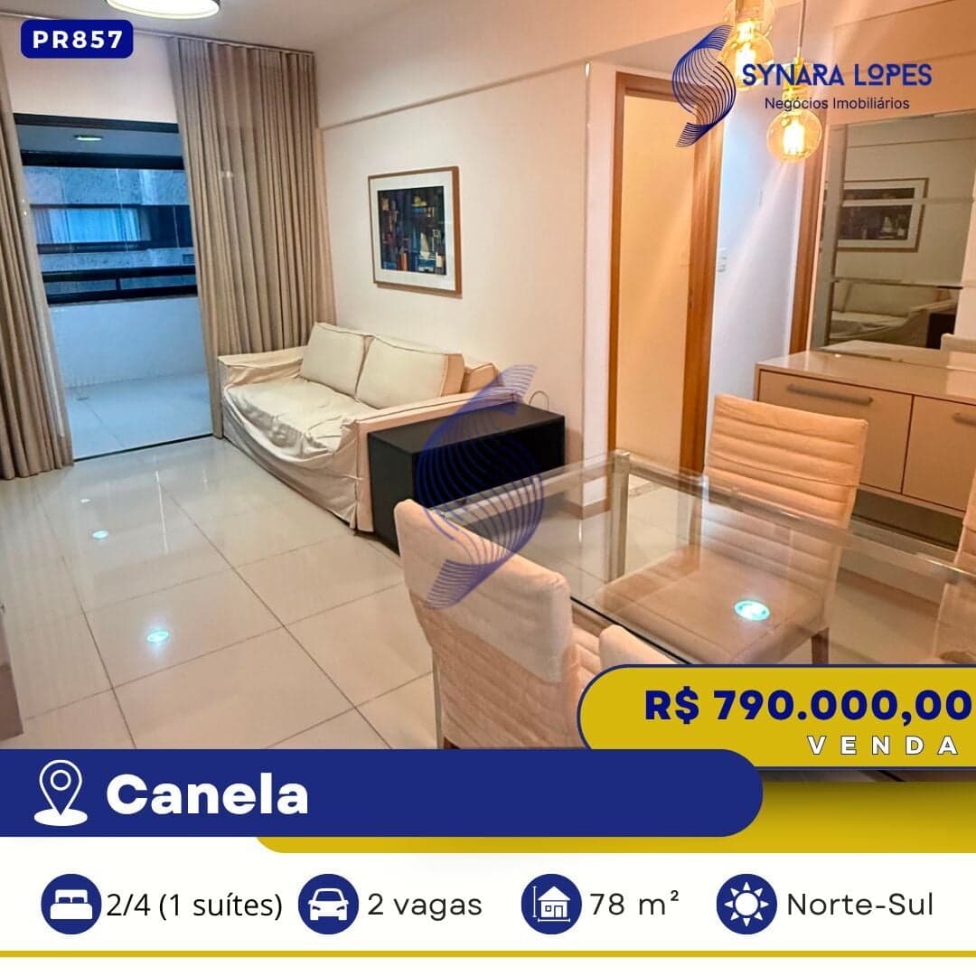 VENDO APARTAMENTO 78 M² | 02 QUARTOS | RESIDENCIAL ORCHESTRA CANELA | CANELA | SALVADOR | BAHIA