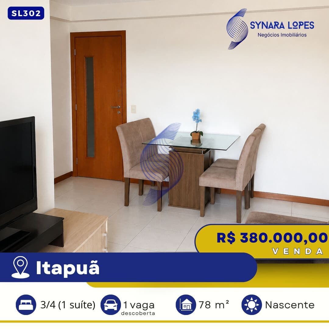 VENDO APARTAMENTO 72 M² | 03 QUARTOS | RESIDENCIAL ITAPUÃ PARQUE | ITAPUÃ | SALVADOR | BAHIA