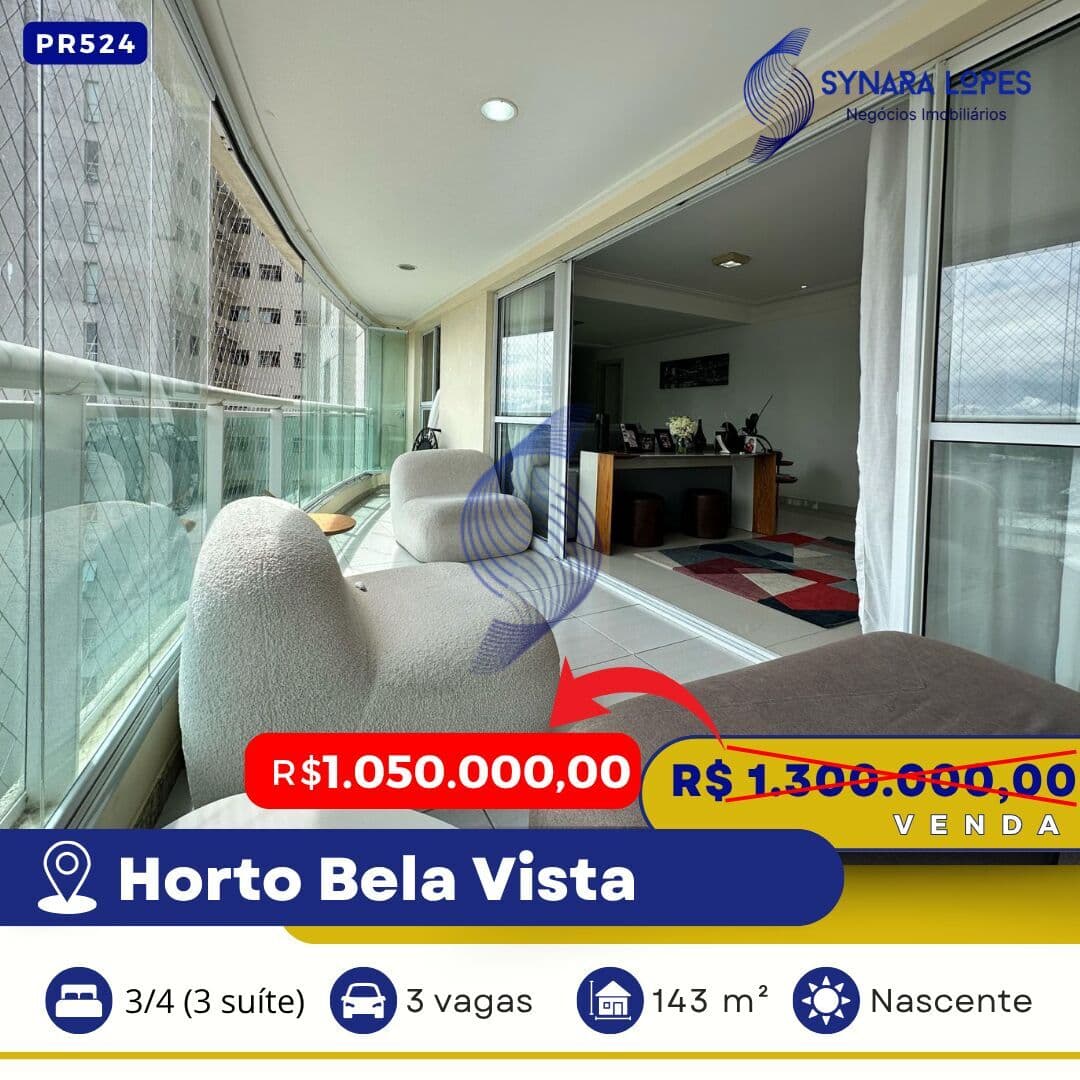 VENDO APARTAMENTO 143 M² | 03 QUARTOS | HORTO BELA VISTA | HORTO BELA VISTA | SALVADOR | BAHIA