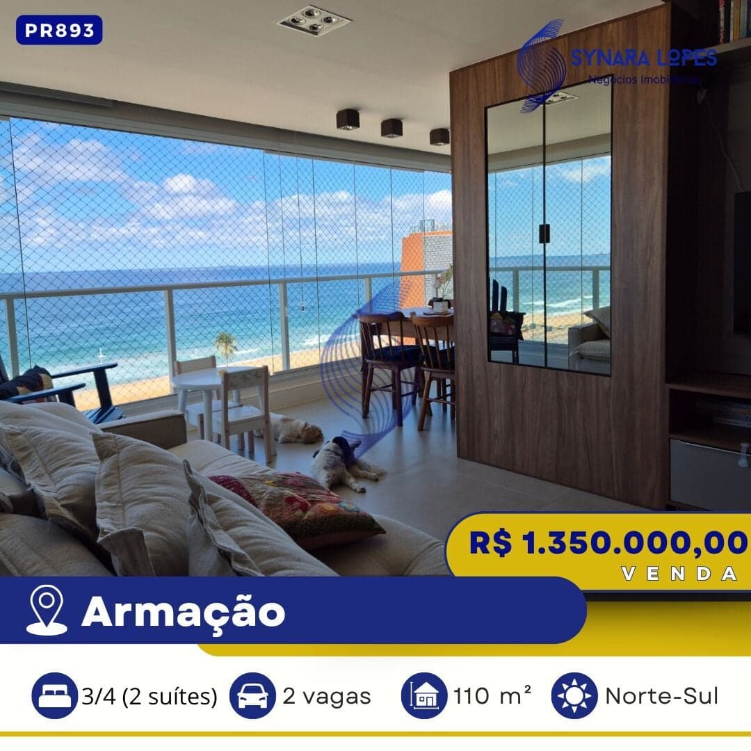 VENDO APARTAMENTO 110 M² | 03 QUARTOS | RESIDENCIAL BAHIA MAR | ARMAÇÃO | SALVADOR | BAHIA