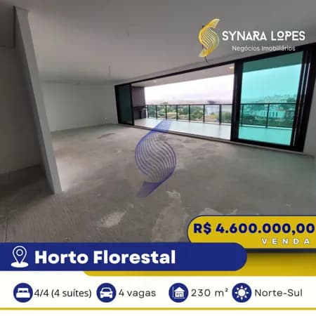 VENDO APARTAMENTO 230 M² | 04 QUARTOS | EDIFÍCIO MONVERT | HORTO FLORESTAL | SALVADOR | BAHIA