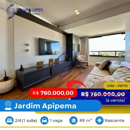 VENDO APARTAMENTO 88 M² | 02 QUARTOS | EDIFÍCIO LE MANS | JARDIM APIPEMA | SALVADOR | BAHIA