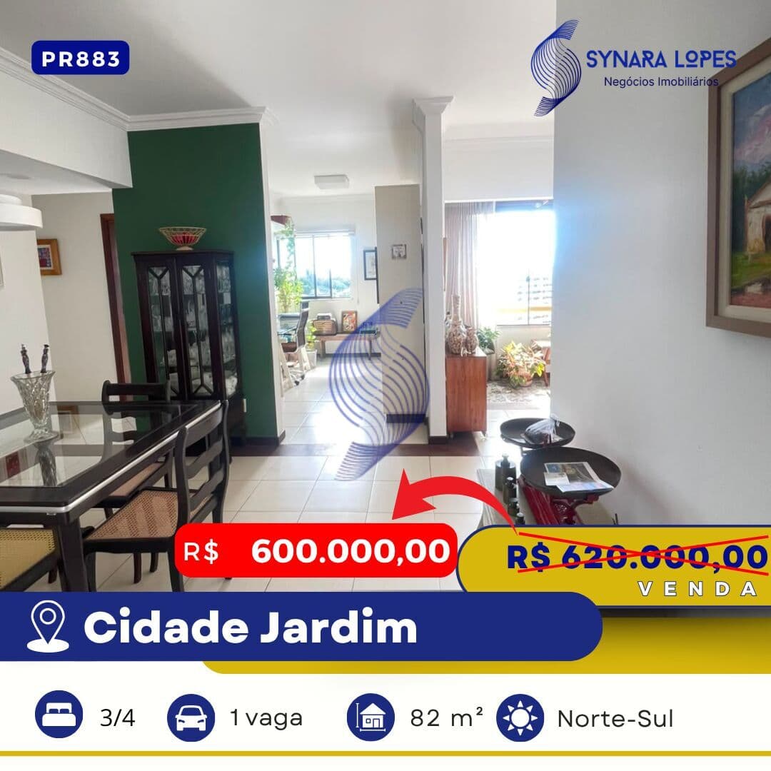 VENDO APARTAMENTO 82 M² | 03 QUARTOS | CONDOMÍNIO FRANCE TOWER | CIDADE JARDIM | SALVADOR | BAHIA