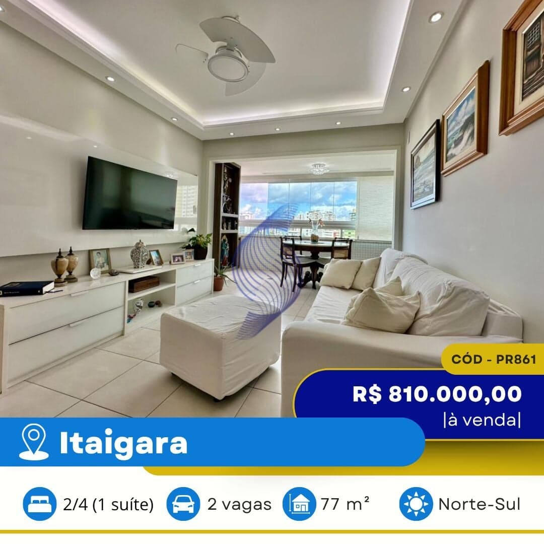 VENDO APARTAMENTO 77 M² | 02 QUARTOS | RESIDECIAL TOULON | ITAIGARA | SALVADOR | BAHIA