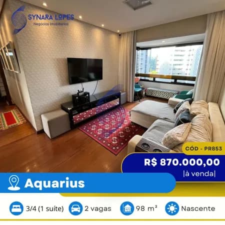 VENDO APARTAMENTO 98 M² | 03 QUARTOS | MANSÃO JARDIM IMPERIAL | AQUARIUS | SALVADOR | BAHIA
