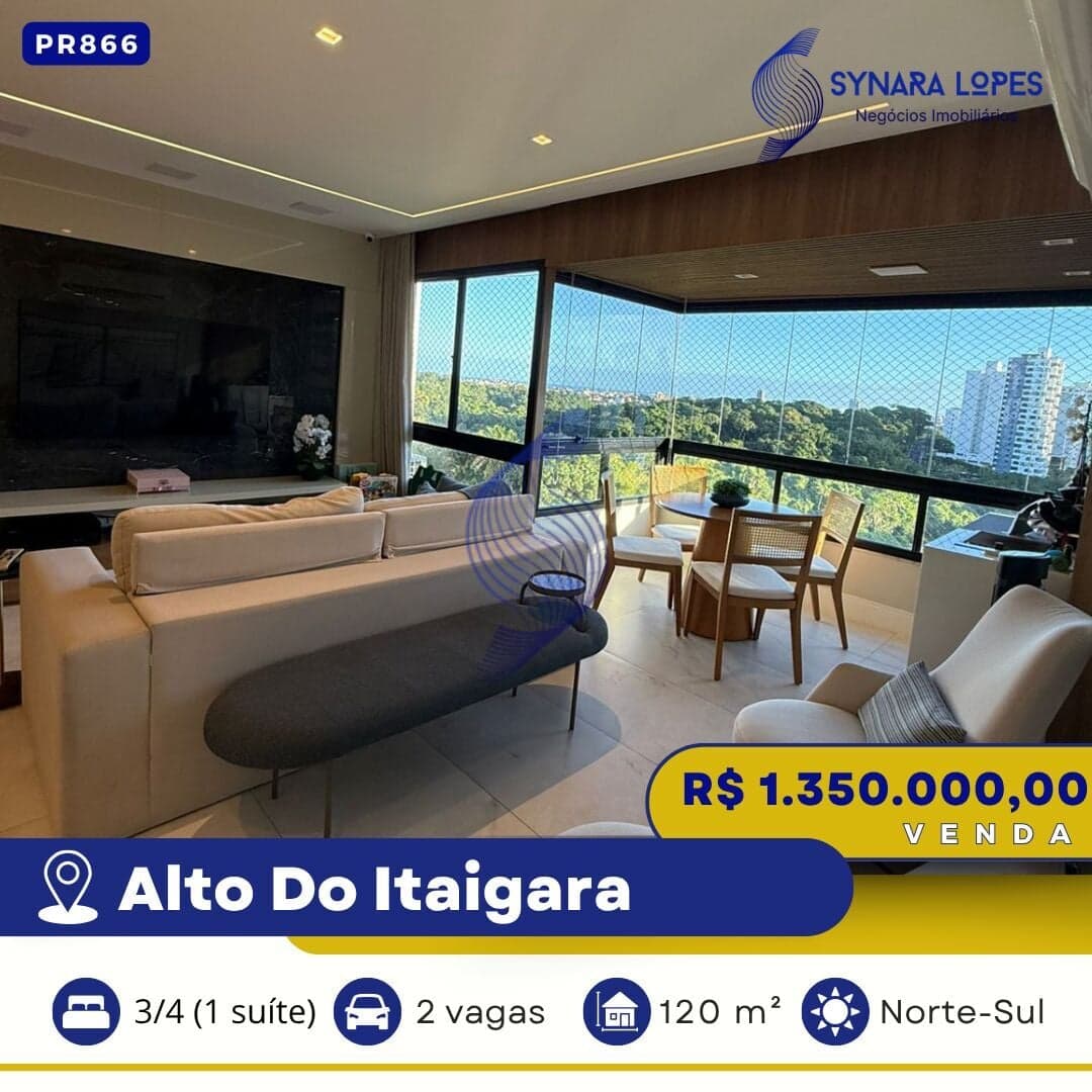VENDO APARTAMENTO 120 M² | 03 QUARTOS | MANSÃO HEITOR VILAS LOBO | ALTO DO ITAIGARA | SALVADOR | BAHIA