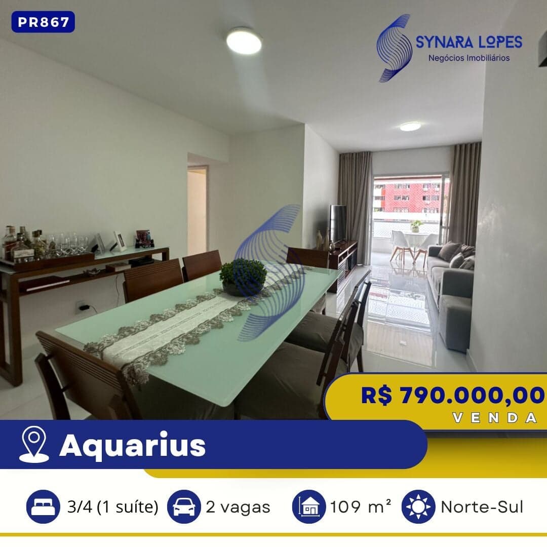 VENDO APARTAMENTO 109 M² | 03 QUARTOS | RESIDENCIAL ESPAÇO ATLÂNTICO | AQUARIUS | SALVADOR | BAHIA