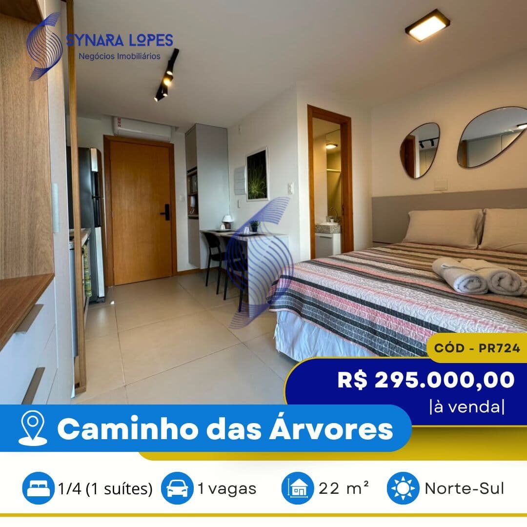 VENDO APARTAMENTO 22 M² | 01 QUARTO | FACILLITY TOWER | CAMINHO DAS ÁRVORES | SALVADOR | BAHIA